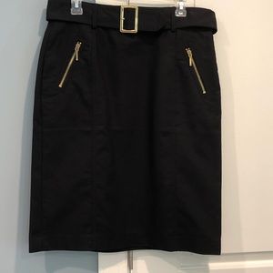 Ralph Lauren Black Straight Skirt - with Belt
